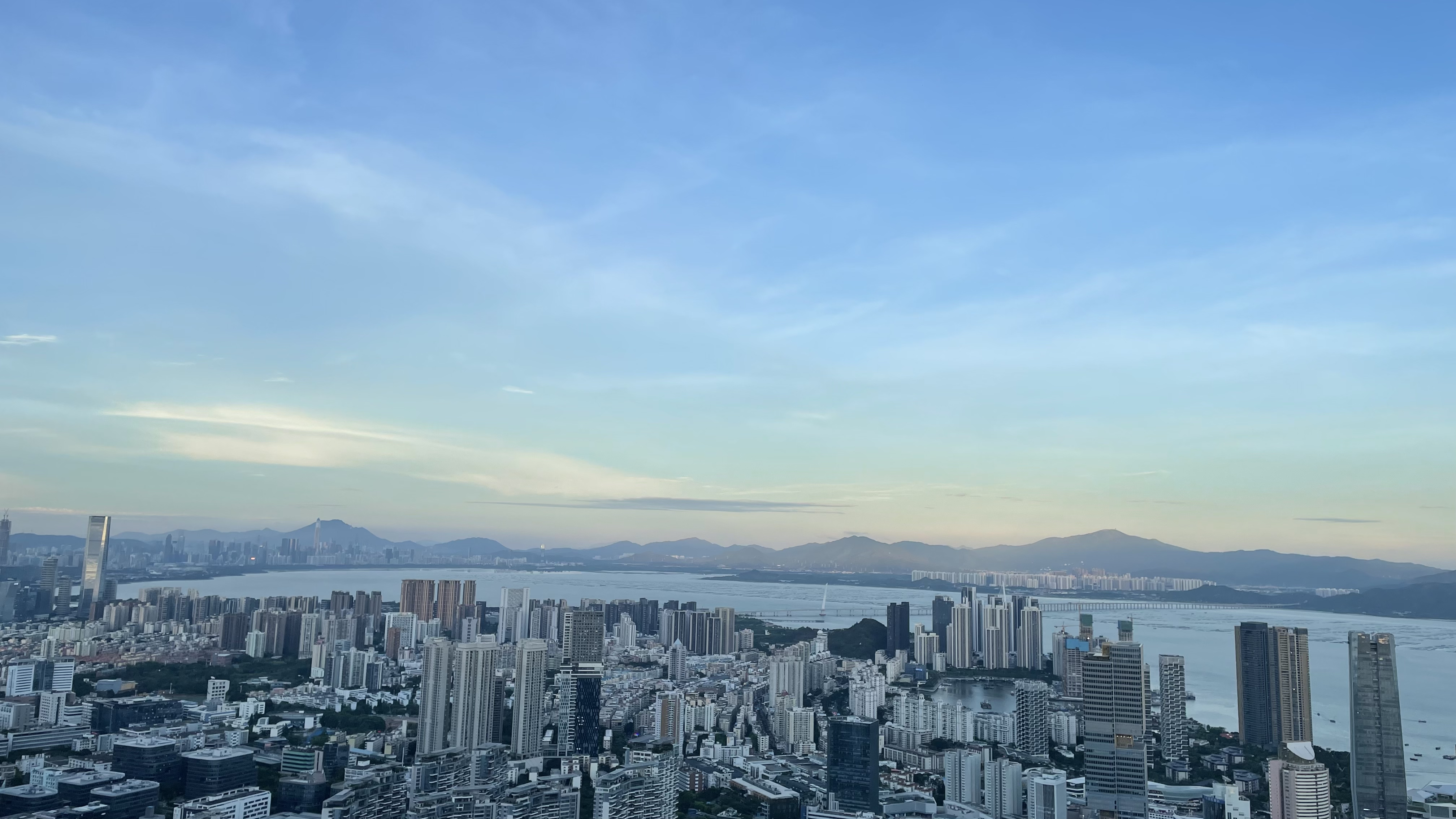 Shenzhen skyline in daylight